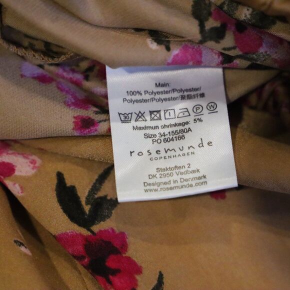 NWOT Rosemunde Floral Faux Wrap Blouse Sz XS - Picture 4 of 6